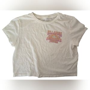 Billabong Crop Top Women's Large Sunshine Dreams White